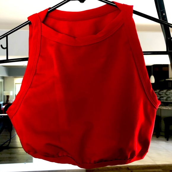 BadKitty PoleFit High Neck Crop Top - Picture 2 of 6